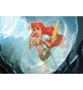 Puzzle Disney 300 Pièces Lorcana Ariel guerrière sonique - Ravensburger