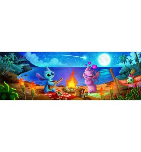 Puzzle Panoramique 1000 pièces Stitch et Angel - Clementoni