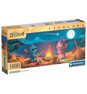 Puzzle Panoramique 1000 pièces Stitch et Angel - Clementoni