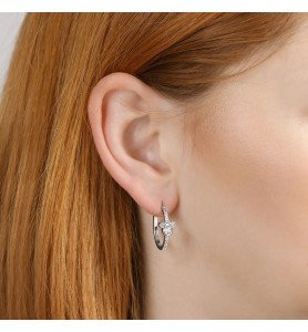 Boucles d'oreilles plaqué argent Minnie - Minnie Mouse