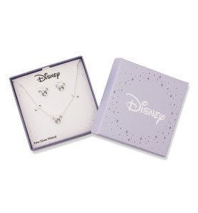 Set Boucles d'oreilles et collier plaqué argent Minnie - Minnie Mouse