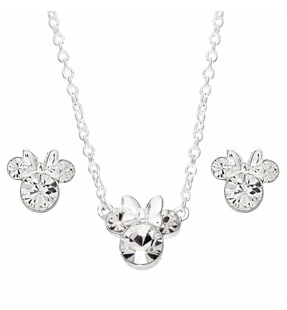 Set Boucles d'oreilles et collier plaqué argent Minnie - Minnie Mouse