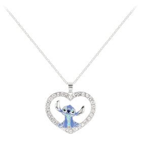 Collier Stitch en cœur - Lilo et Stitch