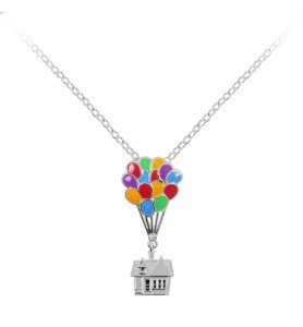 Collier plaqué argent Là haut - Pixar