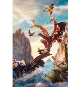 Peter Pan vs Capitaine Crochet Deluxe Disney 100th Art Scale - Iron Studios