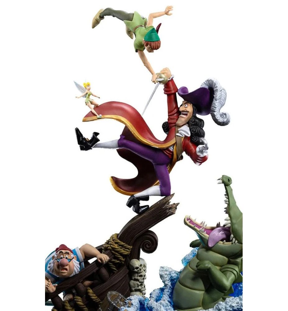 Peter Pan vs Capitaine Crochet Deluxe Disney 100th Art Scale - Iron Studios