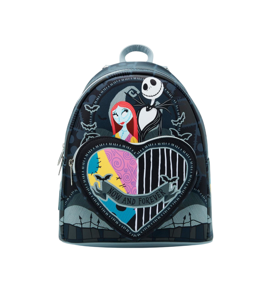 Sac à dos The Nightmare Before Christmas Jack & Sally Split Heart  - Loungefly