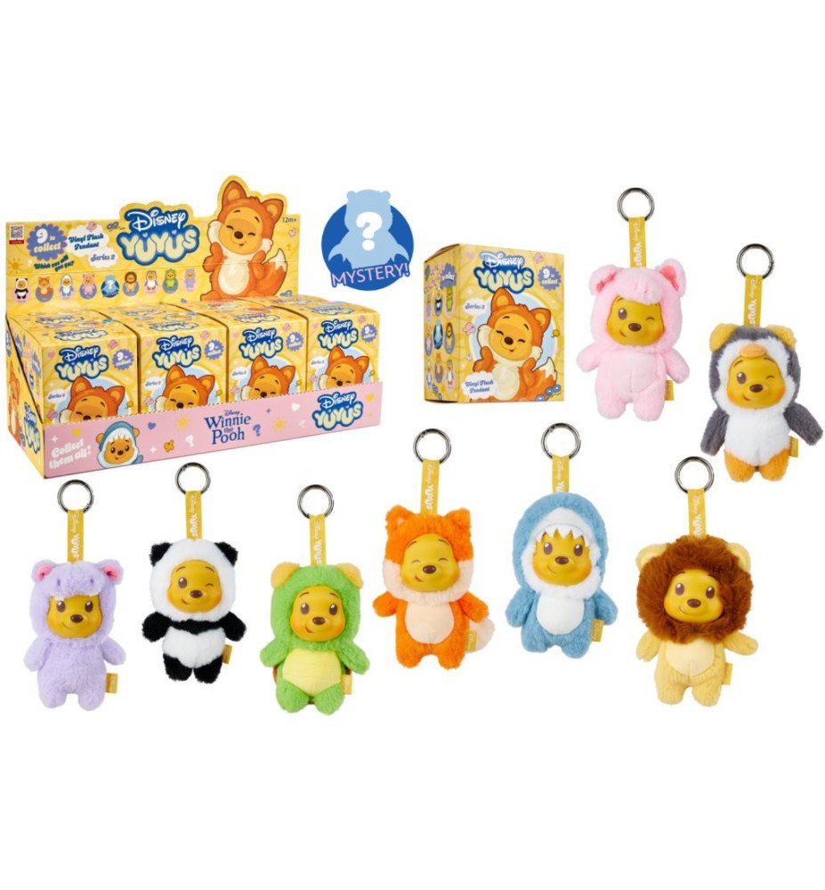Porte-clés mystère peluche Winnie l'ourson yuyu vague 2 – Disney Yuyu's