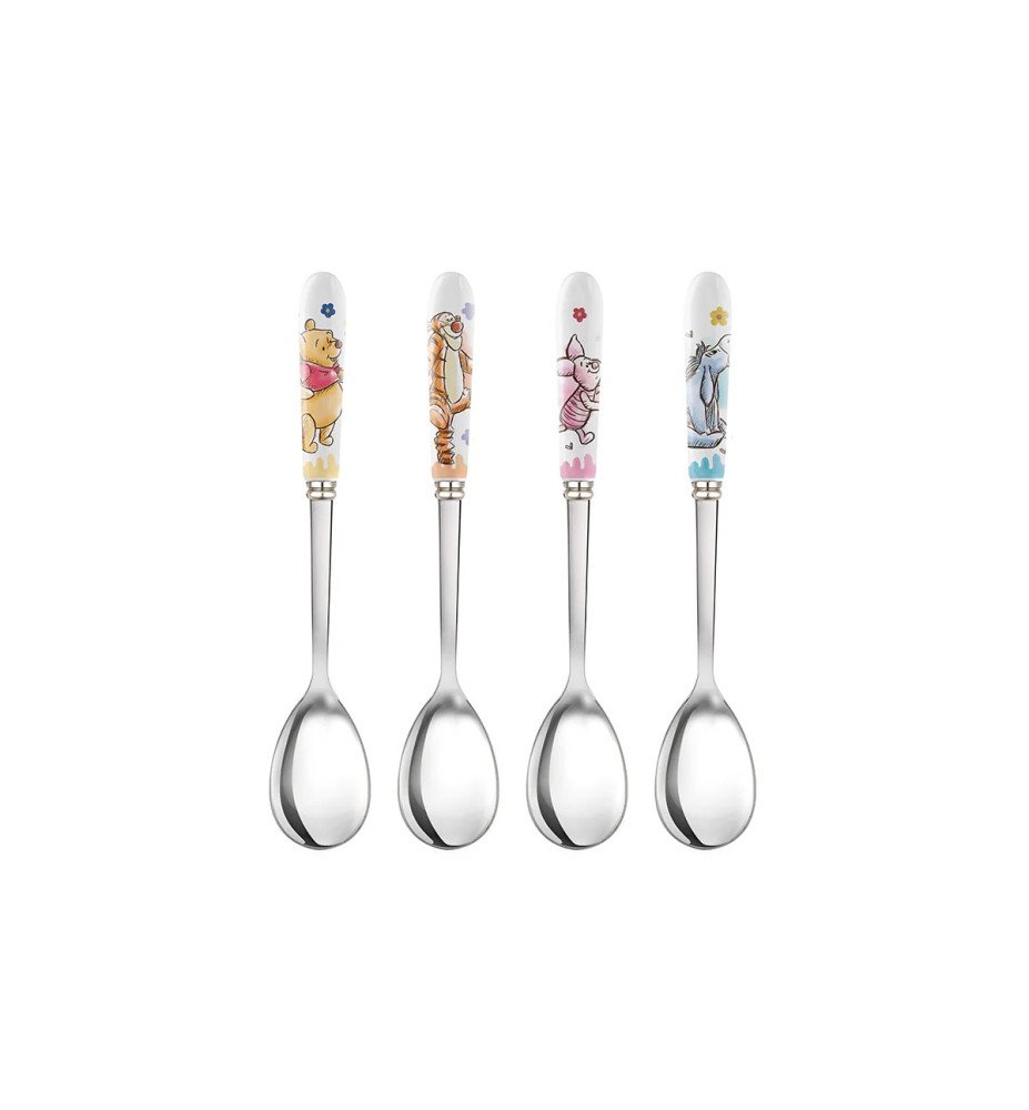 Set de 4 Cuillères  à dessert Winnie - Winnie l'ourson