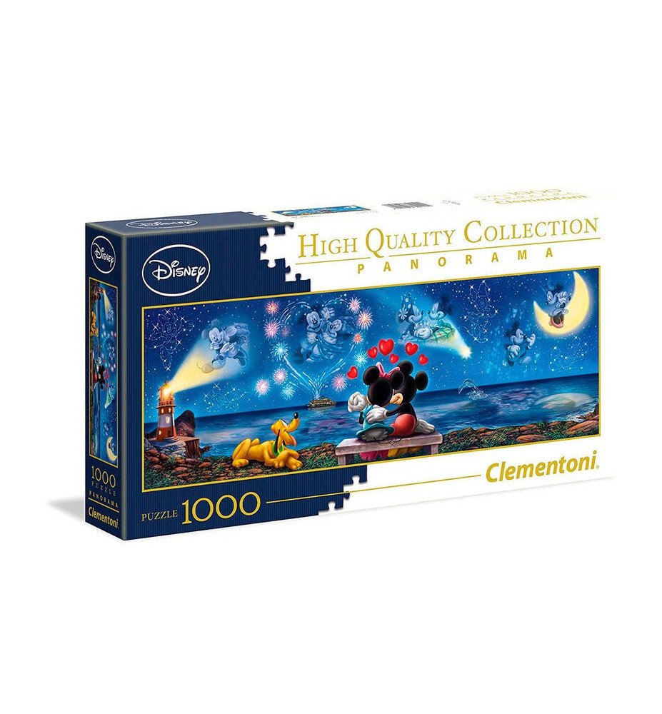 Puzzle panoramique Mickey et Minnie Love - Clementoni