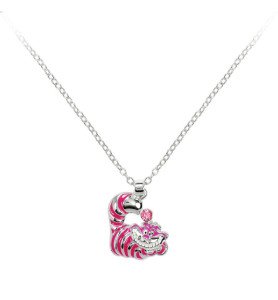 Collier plaqué argent Chat du Cheshire - Alice aux pays des merveilles