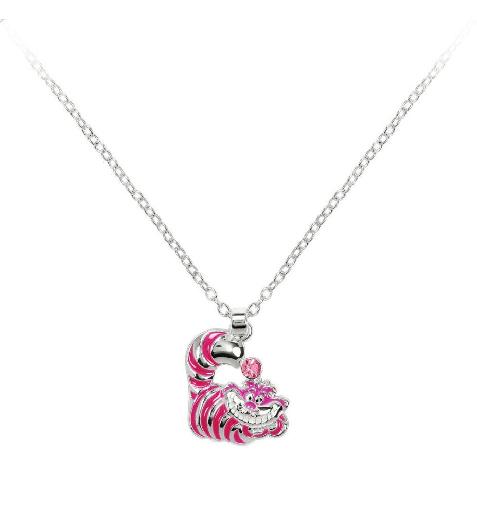 Collier plaqué argent Chat du Cheshire - Alice aux pays des merveilles