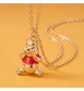 Collier fantaisie acier inoxydable Winnie L'ourson