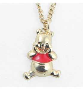 Collier fantaisie acier inoxydable Winnie L'ourson
