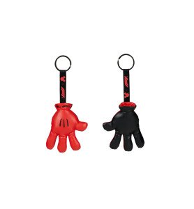 Porte clés peluche gants de Mickey et Formule 1