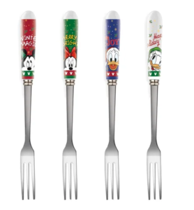 Set de 4 fourchettes à dessert Mickey and friends - Winter Magic
