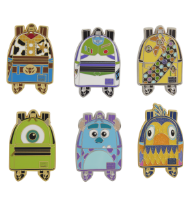 Mystery Pin's Pixar Characters Backpack - Loungefly