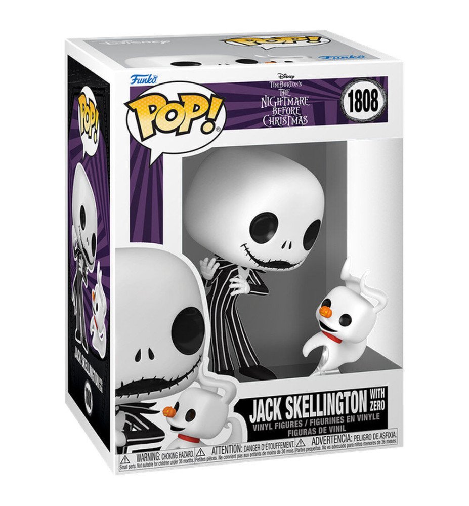 Pop 1808  Jack Skellington et Zéro - L'étrange noël de Mr Jack