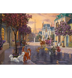 Puzzle 1000 Pièces "Les aristochats" - Thomas Kinkade