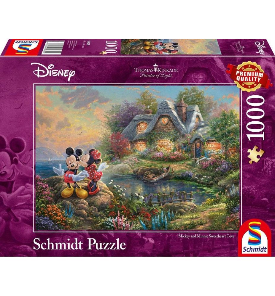 Puzzle 1000 Pièces "Mickey et Minnie" - Thomas Kinkade