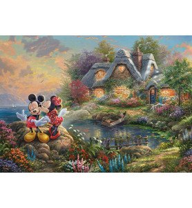 Puzzle 1000 Pièces "Mickey et Minnie" - Thomas Kinkade