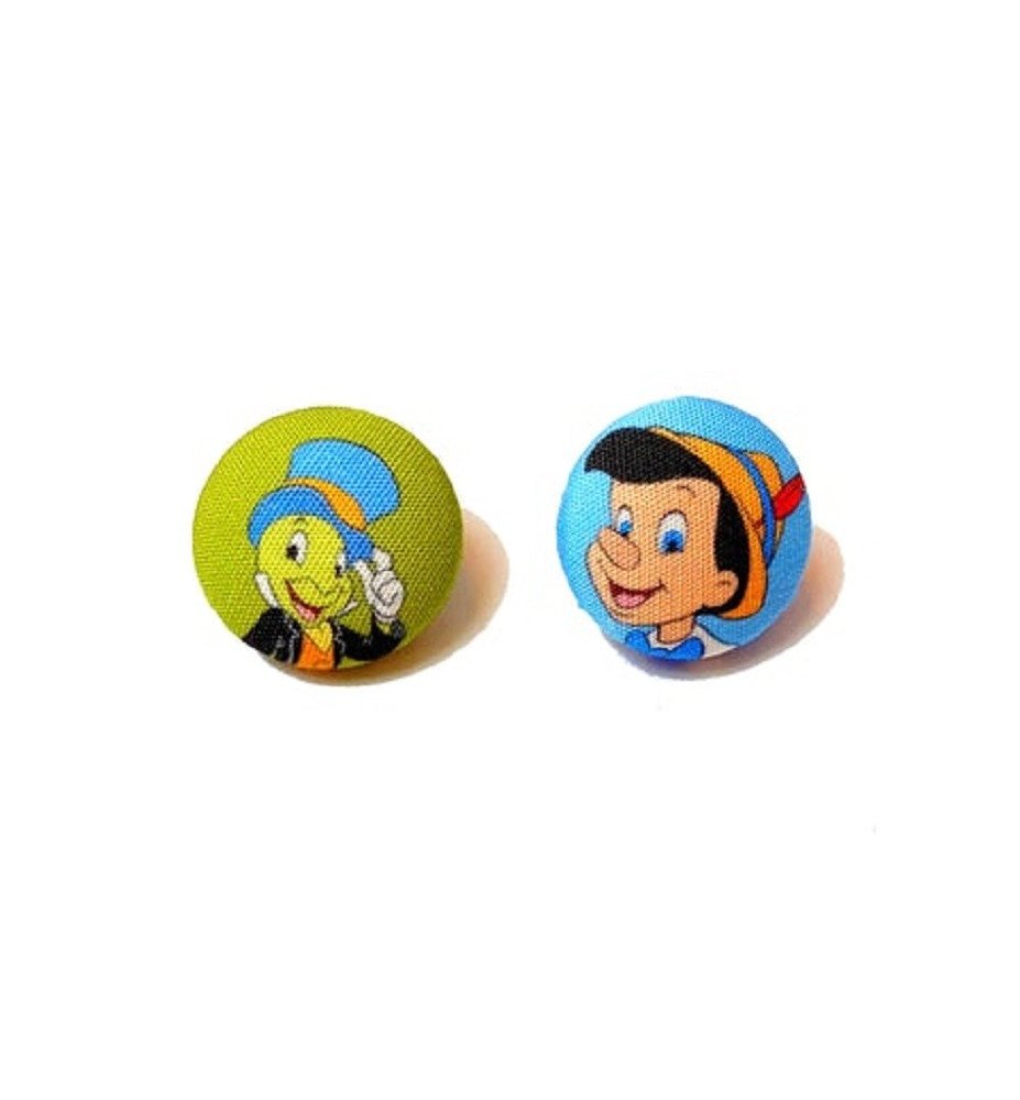 Boucles d'oreilles Jiminy et Pinocchio