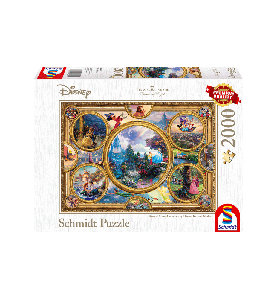Puzzle 2000 pièces "Disney Dreams" - Thomas Kinkade