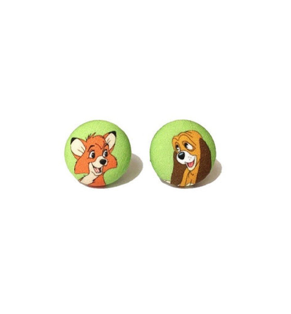 Boucles d'oreilles "Rox et Rouky "