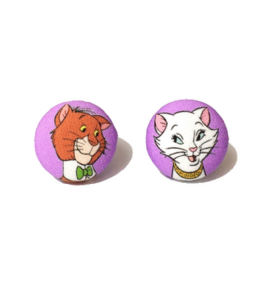 Boucles d'oreilles " Duchesse et Thomas O'malley" - Les aristochats