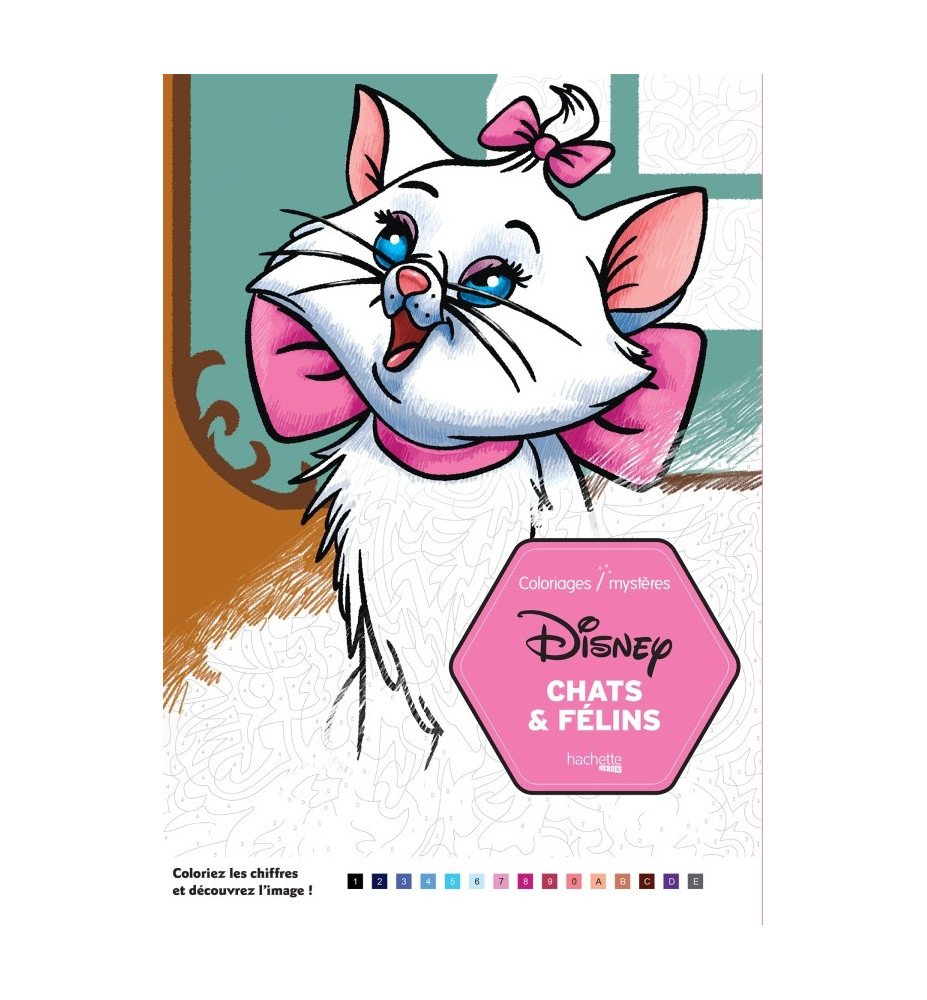 Chats et félins Coloriages Mystères - Hachette