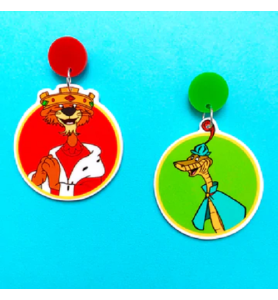 Boucles d'oreilles "Robin des bois - Prince Jean et Persifleur"