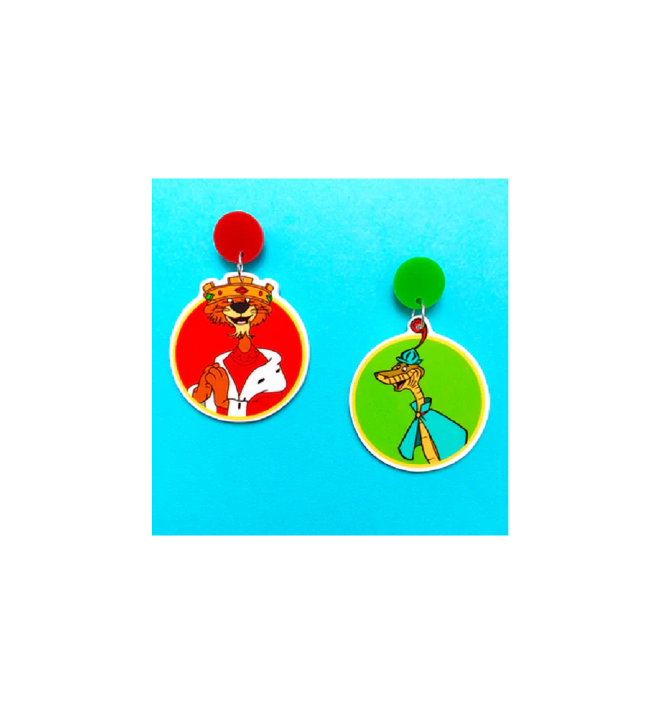 Boucles d'oreilles "Robin des bois - Prince Jean et Persifleur"