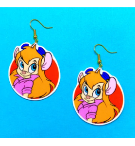 Boucles d'oreilles "Gadget -Tic et Tac Les rangers du risque "
