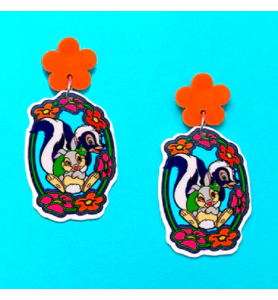 Boucles d'oreilles "Panpan et Fleur - Bambi"