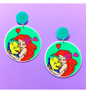 Boucles d'oreilles Ariel et Polochon