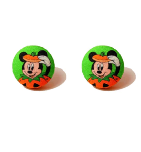Boucles d'Oreilles Mickey Citrouille