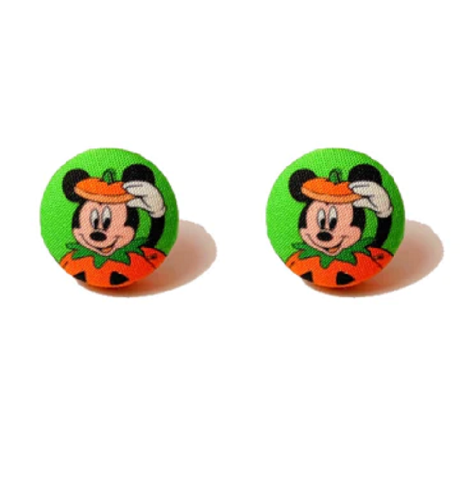 Boucles d'Oreilles Mickey Citrouille