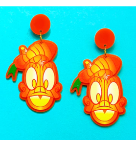 Boucles d'oreilles Donald Citrouille