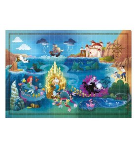 Puzzle 1000 pièces Carte La petite sirène