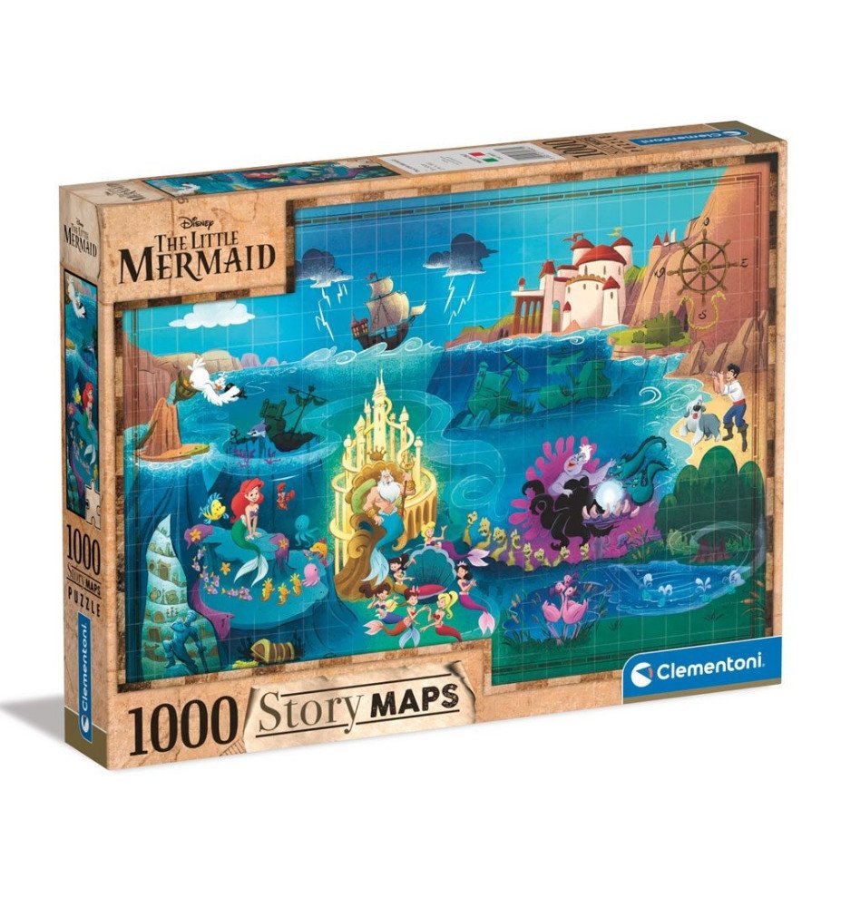 Puzzle 1000 pièces Carte La petite sirène