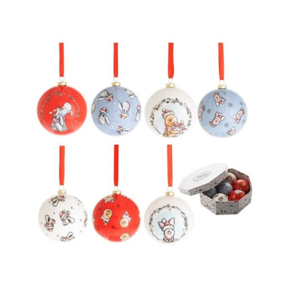 Set de 7 boules de Noël Winnie l'ourson et ses amis