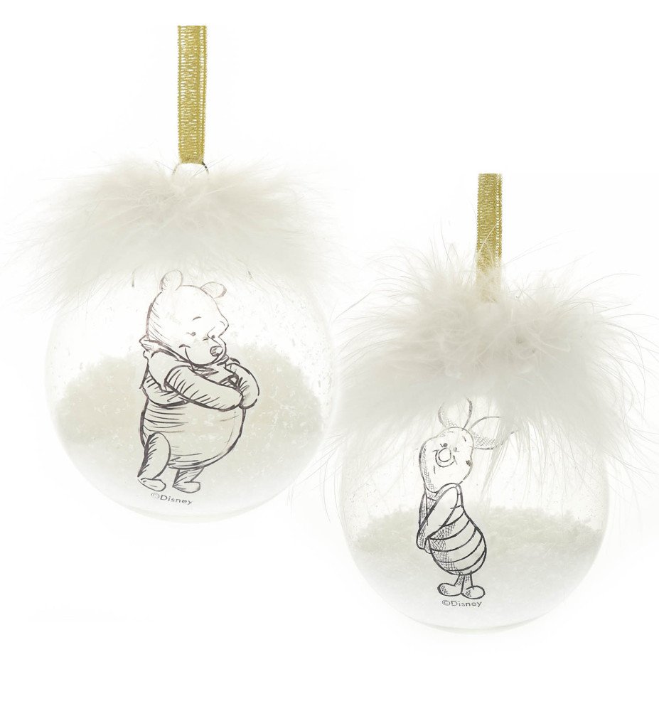 Set de 2 boules Winnie l'ourson et Porcinet