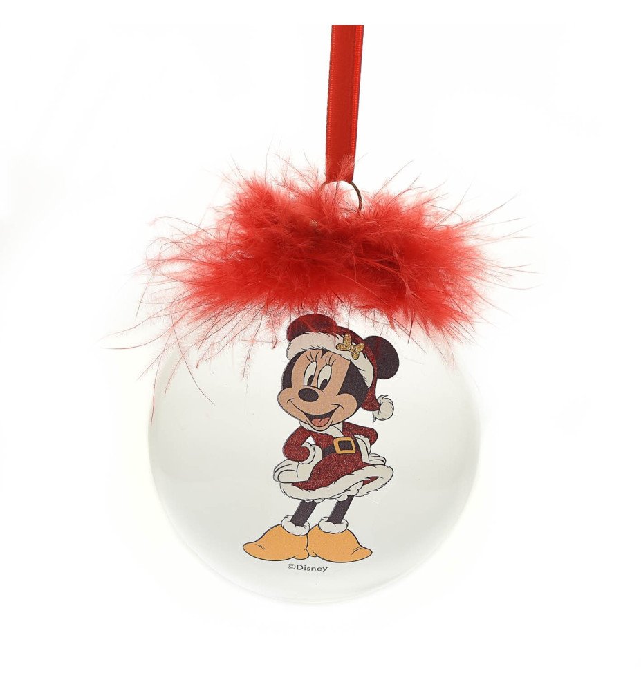 Boule de Noël plume Minnie