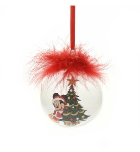 Boule de Noël Mickey Plume