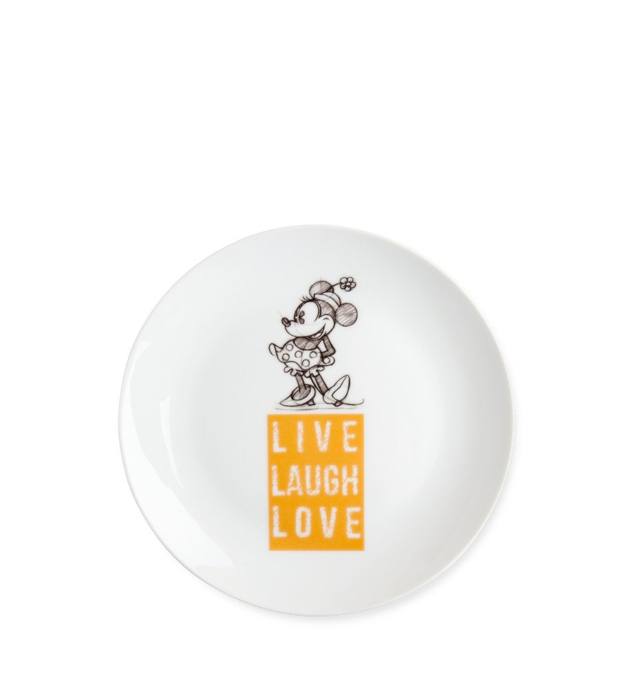 Assiette Minnie Laugh Love Orange
