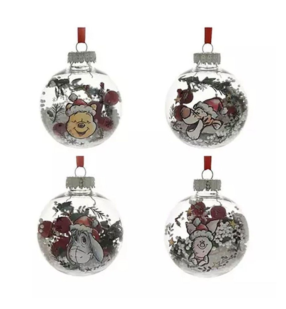 Set de 4 Boules Winnie et ses amis