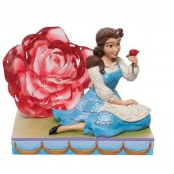 Figurine Belle avec rose...