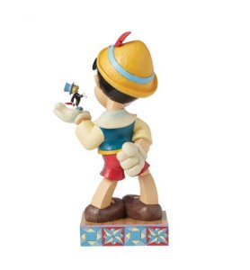 Figurine Xl Pinocchio et Jiminy Cricket  - Disney Traditions
