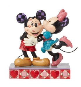 Figurine Mickey et Minnie câlins et bisous - Disney Traditions