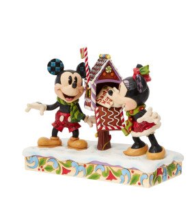 Figurine Mickey et Minnie poste une lettre - Disney Traditions